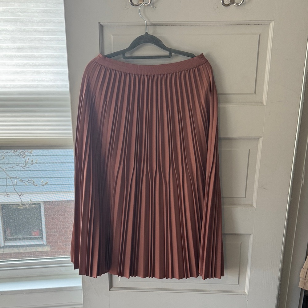 Adrianna Papell A-Line Skirt in Rich Brown